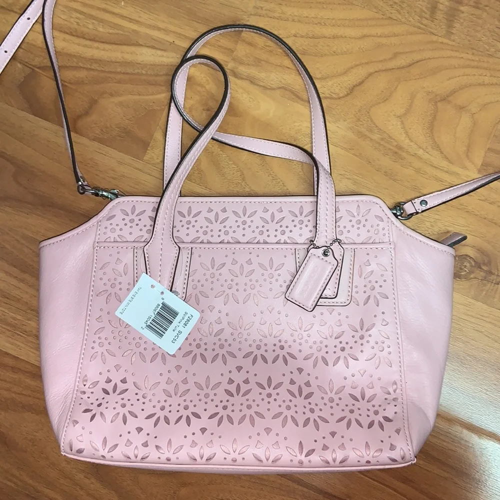 NWT Coach Taylor Eyelet Mini Tote with Crossbody Strap